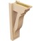 Ekena Millwork 6-in W x 12-in D x 24-in H Funston Trad Rough Cedar Woodgrain TimberThane Outlooker, Primed Tan OUTUR060X12X24FST04RCPR - alternate 3